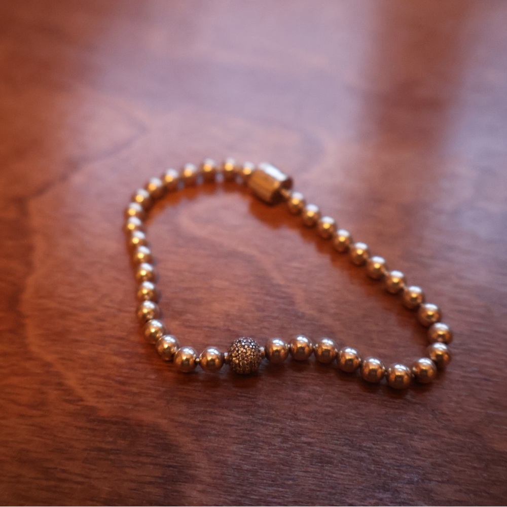 Genuine Pandora pave beaded bracelet